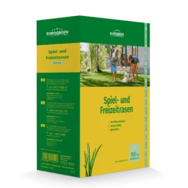 Produktverpackung Saatgut vorne-links Spiel- und Freizeitrasen 2,5 kg