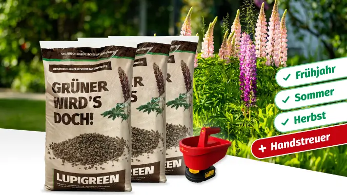 Lupigreen® Jahrespaket + Handstreuer