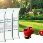 Rasendünger Premium Jahrespaket + Handstreuer